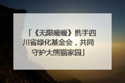 《无限暖暖》携手四川省绿化基金会，共同守护大熊猫家园