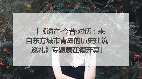 《遗产·今昔·对话：来自东方城市青岛的历史建筑巡礼》专题展在德开幕