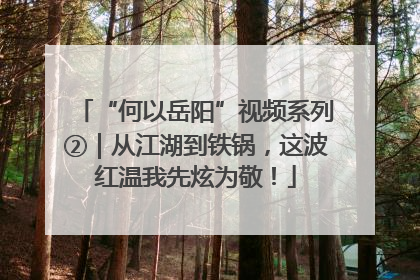 “何以岳阳”视频系列②｜从江湖到铁锅，这波红温我先炫为敬！