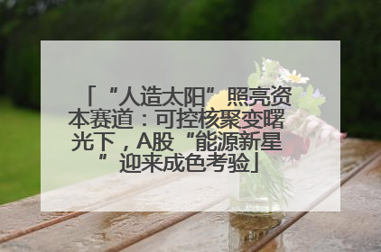 “人造太阳”照亮资本赛道：可控核聚变曙光下，A股“能源新星”迎来成色考验