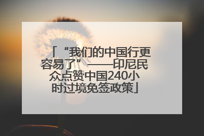 “我们的中国行更容易了”——印尼民众点赞中国240小时过境免签政策