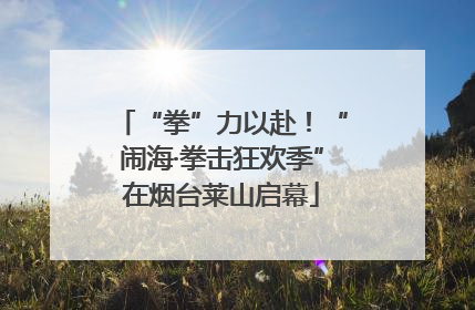 “拳”力以赴！“闹海·拳击狂欢季”在烟台莱山启幕