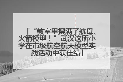 “教室里摆满了航母、火箭模型！”武汉这所小学在市级航空航天模型实践活动中获佳绩