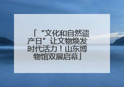 “文化和自然遗产日”让文物焕发时代活力！山东博物馆双展启幕