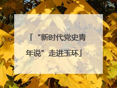 “新时代党史青年说”走进玉环