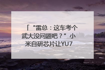“雷总：这车考个武大没问题吧？”小米自研芯片让YU7会学习｜汽车科技