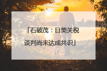 石破茂：日美关税谈判尚未达成共识