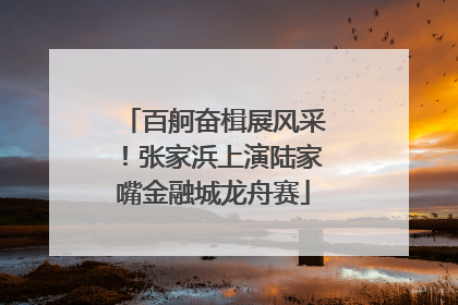 百舸奋楫展风采！张家浜上演陆家嘴金融城龙舟赛
