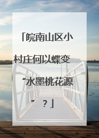 皖南山区小村庄何以蝶变“水墨桃花源”？