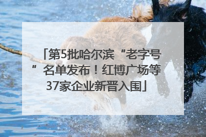 第5批哈尔滨“老字号”名单发布！红博广场等37家企业新晋入围