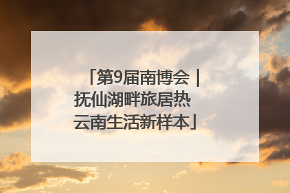 第9届南博会｜抚仙湖畔旅居热 云南生活新样本