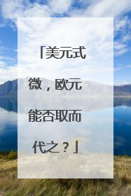 美元式微，欧元能否取而代之？