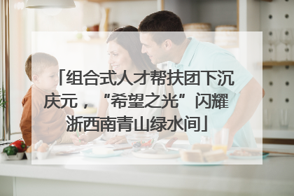 组合式人才帮扶团下沉庆元，“希望之光”闪耀浙西南青山绿水间
