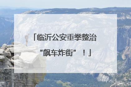 临沂公安重拳整治“飙车炸街”！