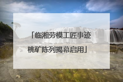 临湘劳模工匠事迹桃矿陈列揭幕启用