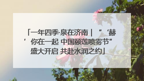 一年四季·泉在济南｜“‘赫’你在一起 中国颐莲喷雾节”盛大开启 共赴水润之约