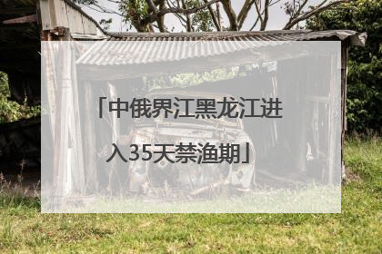 中俄界江黑龙江进入35天禁渔期
