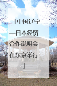 中国辽宁—日本经贸合作说明会在东京举行