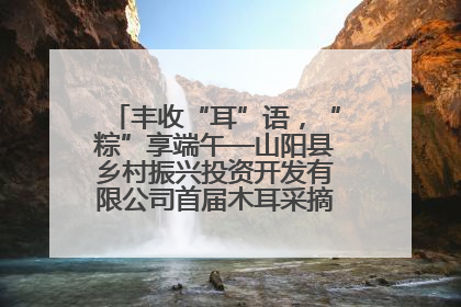 丰收“耳”语，“粽”享端午—山阳县乡村振兴投资开发有限公司首届木耳采摘活动盛大启幕