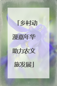 乡村动漫嘉年华助力农文旅发展