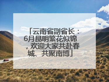 云南省副省长：6月昆明繁花似锦，欢迎大家共赴春城、共聚南博
