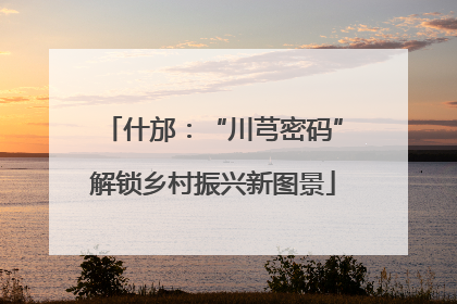 什邡：“川芎密码”解锁乡村振兴新图景
