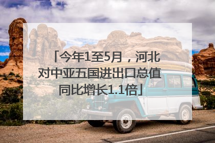 今年1至5月，河北对中亚五国进出口总值同比增长1.1倍