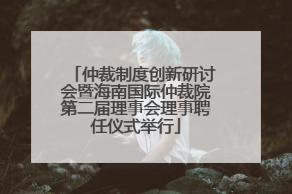 仲裁制度创新研讨会暨海南国际仲裁院第二届理事会理事聘任仪式举行