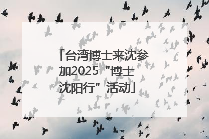 台湾博士来沈参加2025“博士沈阳行”活动