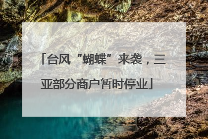 台风“蝴蝶”来袭，三亚部分商户暂时停业