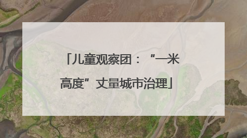 儿童观察团：“一米高度”丈量城市治理