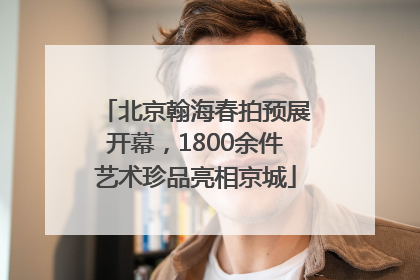 北京翰海春拍预展开幕，1800余件艺术珍品亮相京城