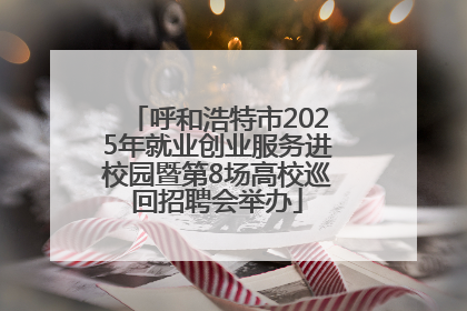 呼和浩特市2025年就业创业服务进校园暨第8场高校巡回招聘会举办