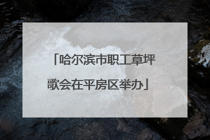 哈尔滨市职工草坪歌会在平房区举办