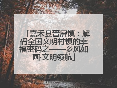 嘉禾县晋屏镇：解码全国文明村镇的幸福密码之——乡风如画·文明领航