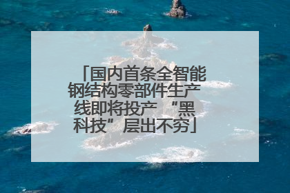 国内首条全智能钢结构零部件生产线即将投产 “黑科技”层出不穷