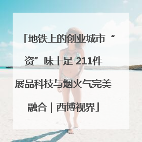 地铁上的创业城市“资”味十足 211件展品科技与烟火气完美融合｜西博视界