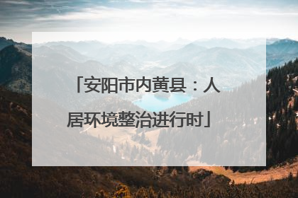 安阳市内黄县：人居环境整治进行时