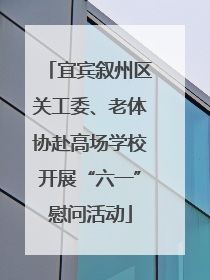 宜宾叙州区关工委、老体协赴高场学校开展“六一”慰问活动
