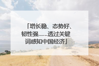 增长稳、态势好、韧性强……透过关键词感知中国经济