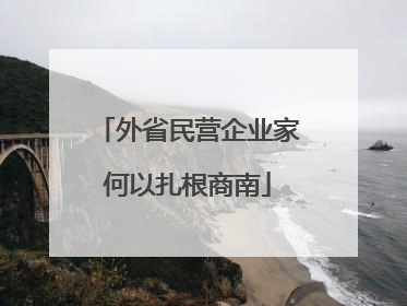 外省民营企业家何以扎根商南