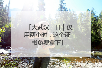 大武汉一日｜仅用两小时，这个证书免费拿下