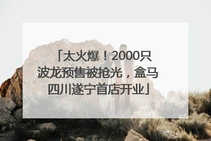 太火爆！2000只波龙预售被抢光，盒马四川遂宁首店开业