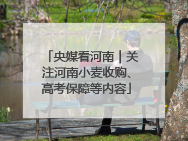央媒看河南｜关注河南小麦收购、高考保障等内容