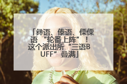 彝语、傣语、傈僳语 “轮番上阵”！这个派出所“三语BUFF”叠满