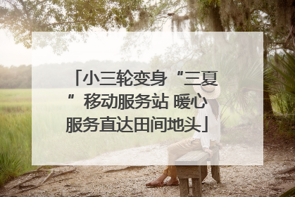 小三轮变身“三夏”移动服务站 暖心服务直达田间地头