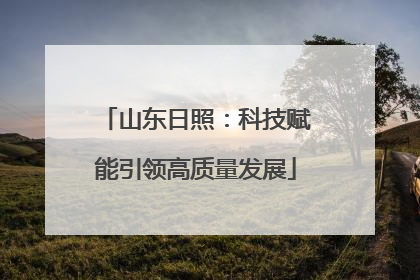 山东日照：科技赋能引领高质量发展