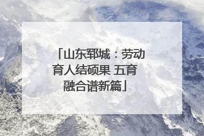 山东郓城：劳动育人结硕果 五育融合谱新篇