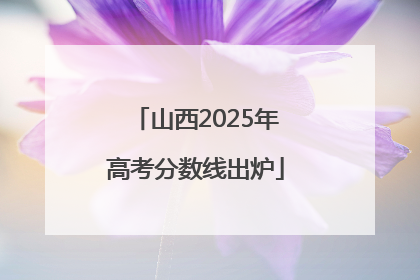 山西2025年高考分数线出炉