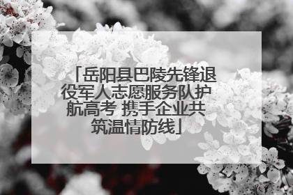岳阳县巴陵先锋退役军人志愿服务队护航高考 携手企业共筑温情防线
